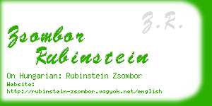 zsombor rubinstein business card
